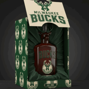 Milwaukee Bucks NBA Custom Whiskey Bottle Decanter - Fear The Deer Greek Freak Gift