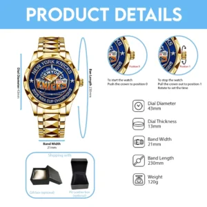 New York Knicks 2025 NBA Cup Champions Alloy Luxury Quartz Watch 3