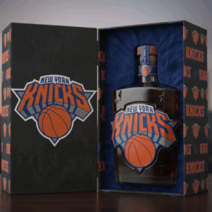 New York Knicks NBA Custom Whiskey Bottle Decanter - Madison Square Garden Gift