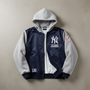 New York Yankees Bomber Hoodie Jacket - The Bronx Bombers Outerwear