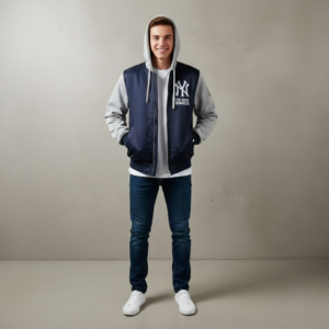 New York Yankees Bomber Hoodie Jacket - The Bronx Bombers Outerwear