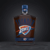 Oklahoma City Thunder NBA Custom Whiskey Bottle Decanter - OKC Loud City Fan Gift