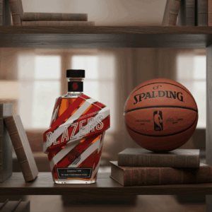Portland Trail Blazers NBA Custom Whiskey Bottle Decanter - Rip City Rose Garden Gift