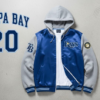 Tampa Bay Rays Bomber Hoodie Jacket - MLB Team Spirit Outerwear