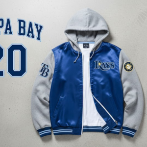 Tampa Bay Rays Bomber Hoodie Jacket - MLB Team Spirit Outerwear