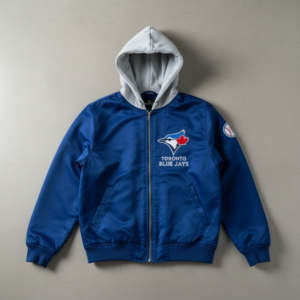 Toronto Blue Jays Bomber Hoodie Jacket - Blue Jays Nation Gift