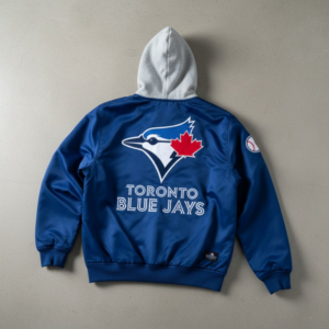 Toronto Blue Jays Bomber Hoodie Jacket - Blue Jays Nation Gift