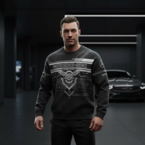 mercedes benz 3D crewneck 3