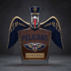 new orleans pelicans Whiskey Bottle 1