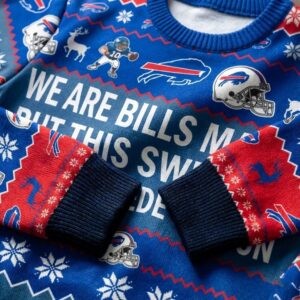 Personalized Buffalo Bills Ugly Christmas Sweater - Custom Quote Bills Mafia Stampede of Ugly Shirt