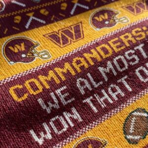Washington Commanders Ugly Christmas Sweater – NFL “We Almost Won That One” Humorous Fan Gear