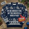 Personalized Dallas Cowboys Ugly Christmas Sweater - Custom Text America's Team Dem Boyz Gift