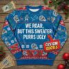 Personalized Detroit Lions Ugly Christmas Sweater - Funny Custom Quote One Pride Holiday Crewneck