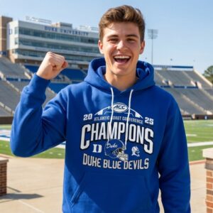 Duke Blue Devils 2025 Atlantic Coast Conference Champions Hoodie