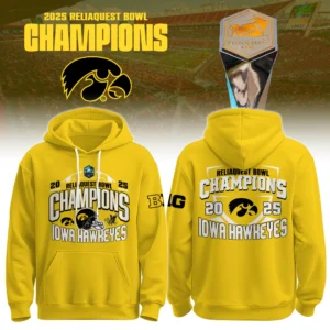 Iowa Hawkeyes 2025 Reliaquest Bowl Champions Hoodie