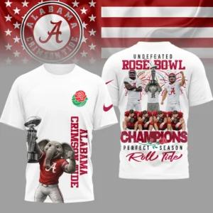 Alabama Crimson Tide NCAA Rose Bowl Champions 3D Shirt