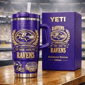 Baltimore Ravens 30th Anniversary Edition Tumbler