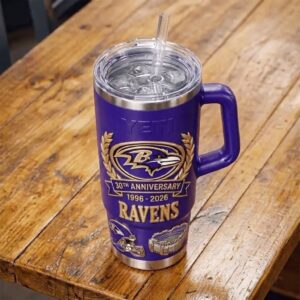 Baltimore Ravens 30th Anniversary Edition Tumbler