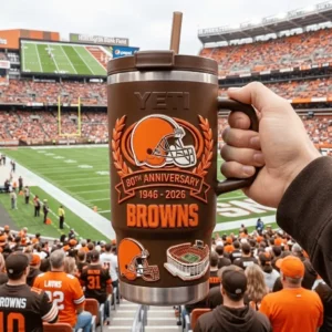 Cleveland Browns 80th Anniversary Edition Tumbler