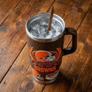 Cleveland Browns 80th Anniversary Edition Tumbler