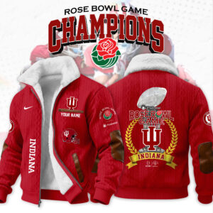 Custom Indiana Hoosiers Rose Bowl Champions Fleece Jacket