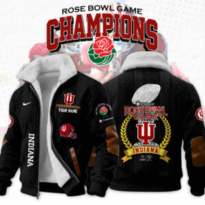 Custom Indiana Hoosiers Rose Bowl Champions Fleece Jacket