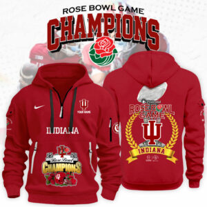 Custom Indiana Hoosiers Rose Bowl Champions Hoodie