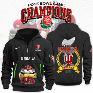 Custom Indiana Hoosiers Rose Bowl Champions Hoodie