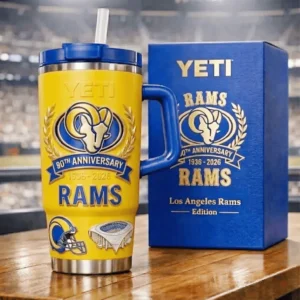 Los Angeles Rams 90th Anniversary Tumbler