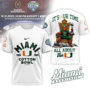 Miami Hurricanes 2025 Cotton Bowl Shirt