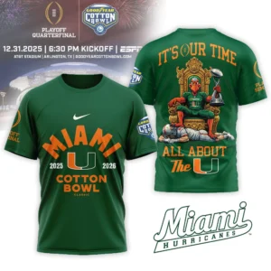 Miami Hurricanes 2025 Cotton Bowl Shirt