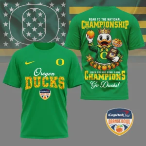 Oregon Ducks 2026 Orange Bowl Champions Shirt