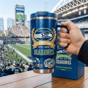 Seattle Seahawks 50th Anniversary Tumbler