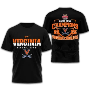 Virginia Cavaliers NCAA Gator Bowl Champions 3D TShirt