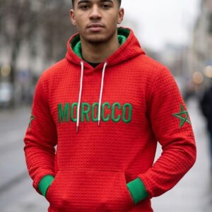 Morocco Moroccan Star Emblem Hoodie