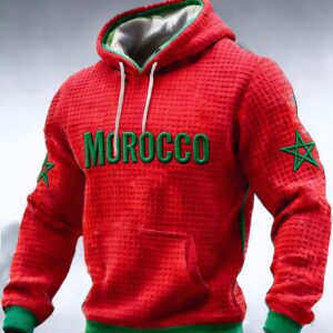 Morocco Moroccan Star Emblem Hoodie