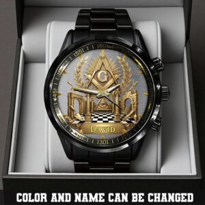 Personalized Custom Name Freemason Watch