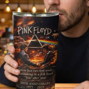 Pink Floyd Wish You Were Here 50th Anniversary Tumbler