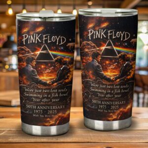Pink Floyd Wish You Were Here 50th Anniversary Tumbler