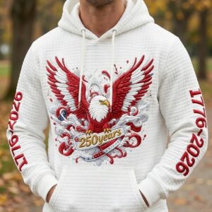 USA 250 Years Anniversary 1776-2026 Eagle Hoodie