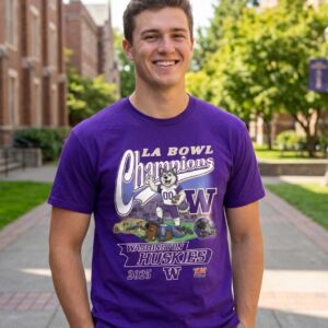 Washington Huskies LA Bowl Champions 2025 T-Shirt