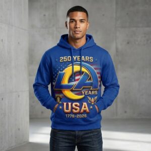 Los Angeles Rams USA 250 Years 1776-2026 Anniversary Hoodie