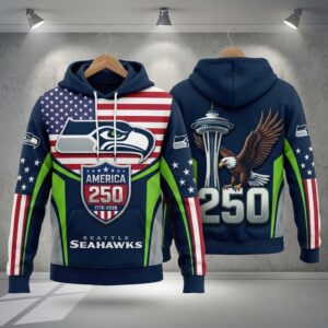 Seattle Seahawks America 250 1776-2026 Hoodie