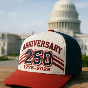 USA 250th Anniversary Hat - Commemorative 1776-2026 Patriotic Baseball Cap