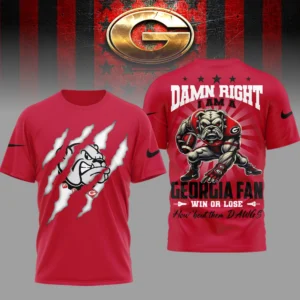 Georgia Bulldogs Damn Right Fan T-Shirt