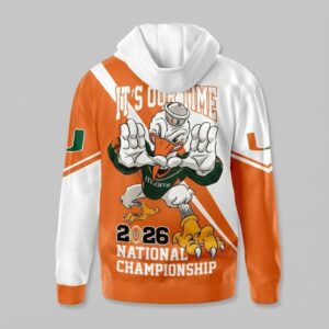 Miami Hurricanes Graphic Hoodie - 3D All Over Print Sebastian The Ibis Mascot Fan Sweatshirt