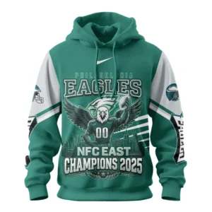 Philadelphia Eagles NFC East Champions Hoodie 2025