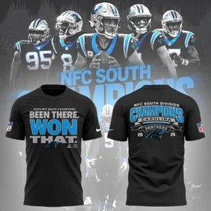 Carolina Panthers NFC South Champions T-Shirt 2025