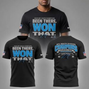 Carolina Panthers NFC South Champions T-Shirt 2025
