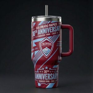 Colorado Rapids 30th Anniversary Tumbler 1996-2026